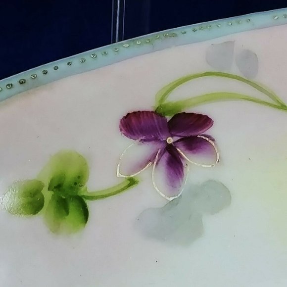 Celery Condiment Dish Bowl Nippon Jonroth Studios Hand Painted 13.5" - Picture 8 of 10